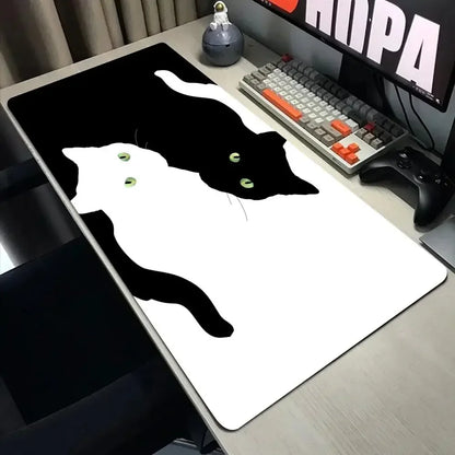 Black Cat Desk Mat