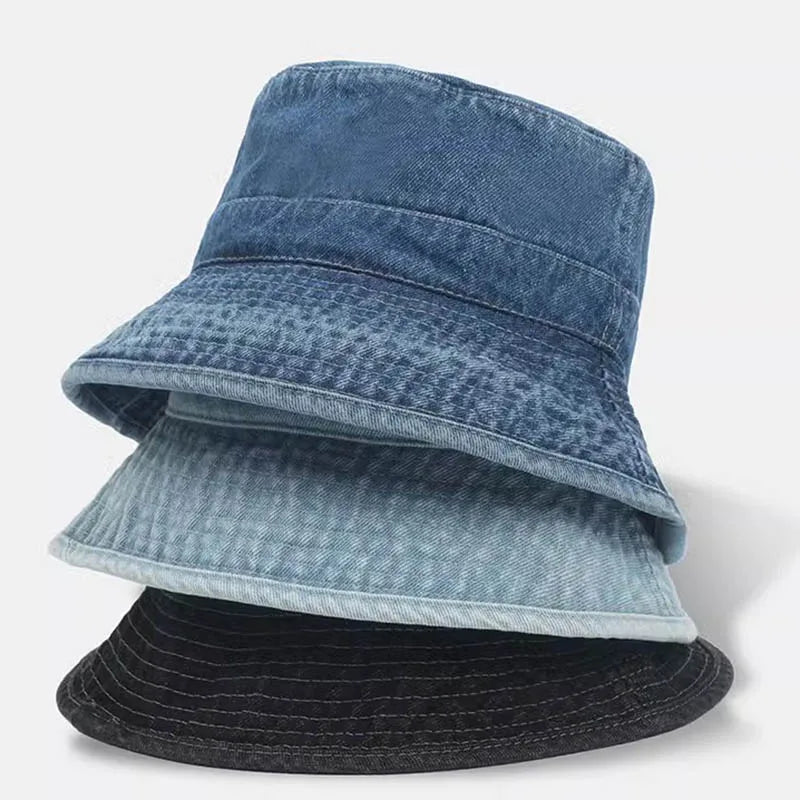 Denim Drift bucket hat