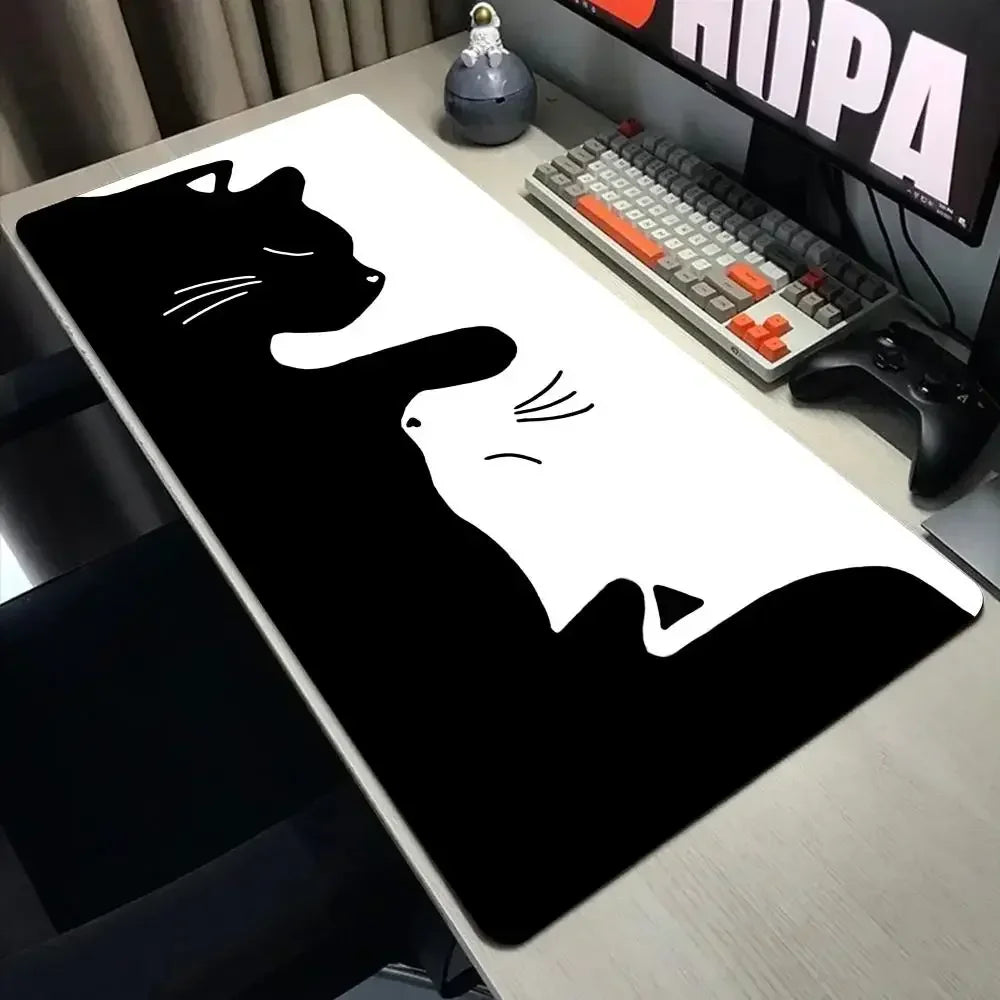 Black Cat Desk Mat