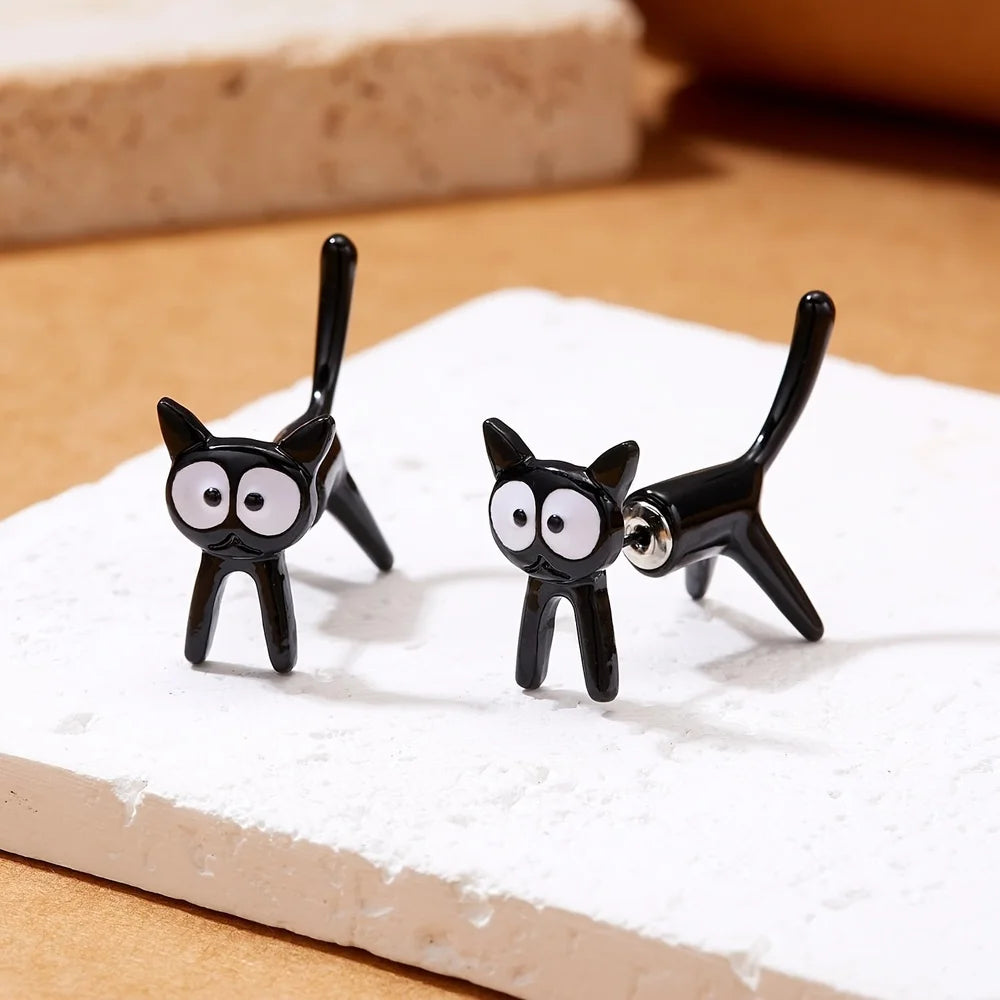 Curious Kitty Studs