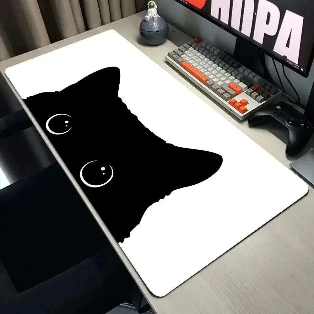 Black Cat Desk Mat